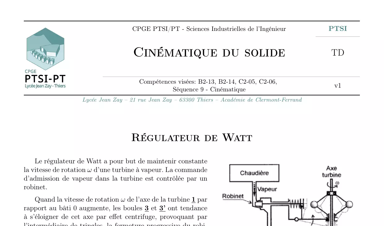 Régulateur de Watt