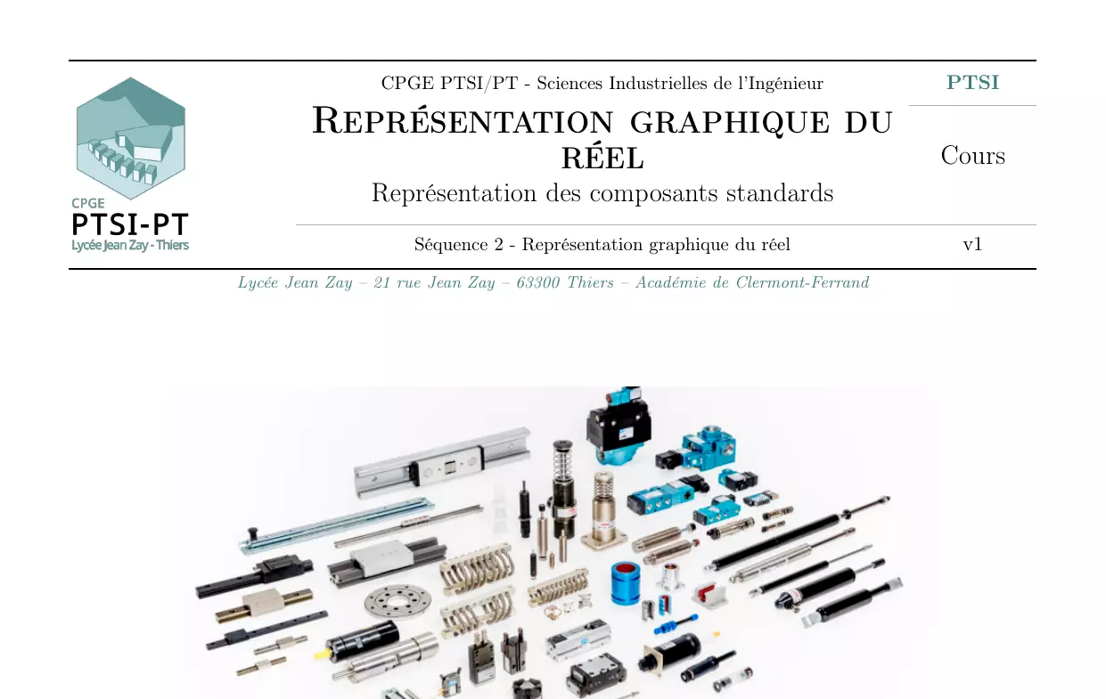 Représentation des composants