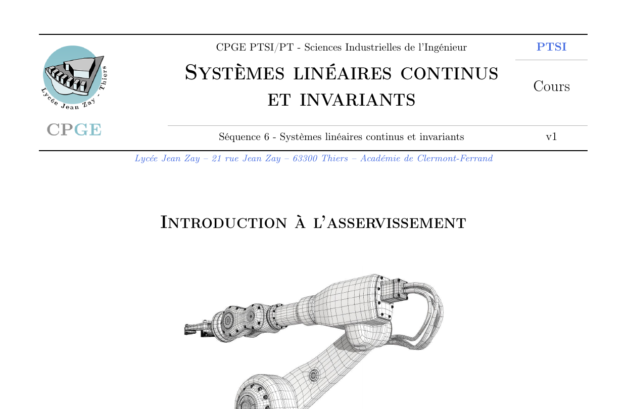 Découverte des asservissements