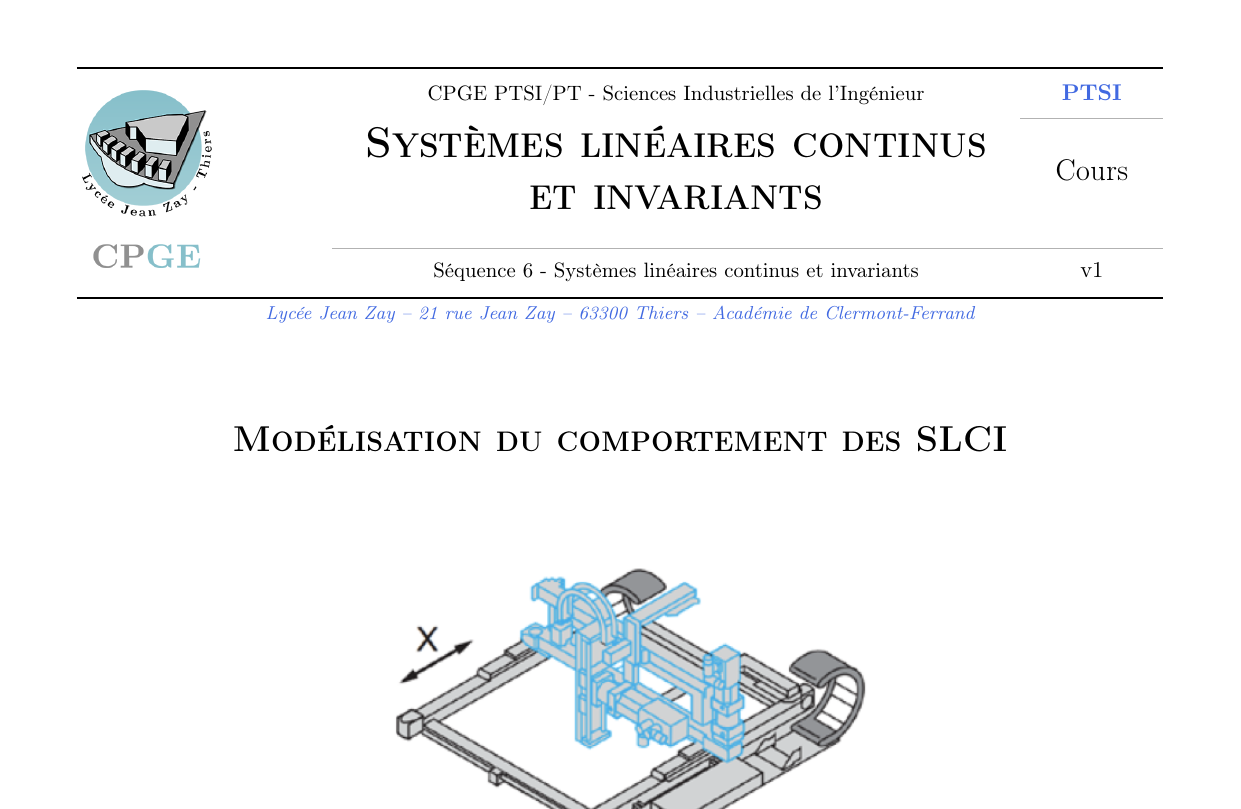 Modélisation des SLCI