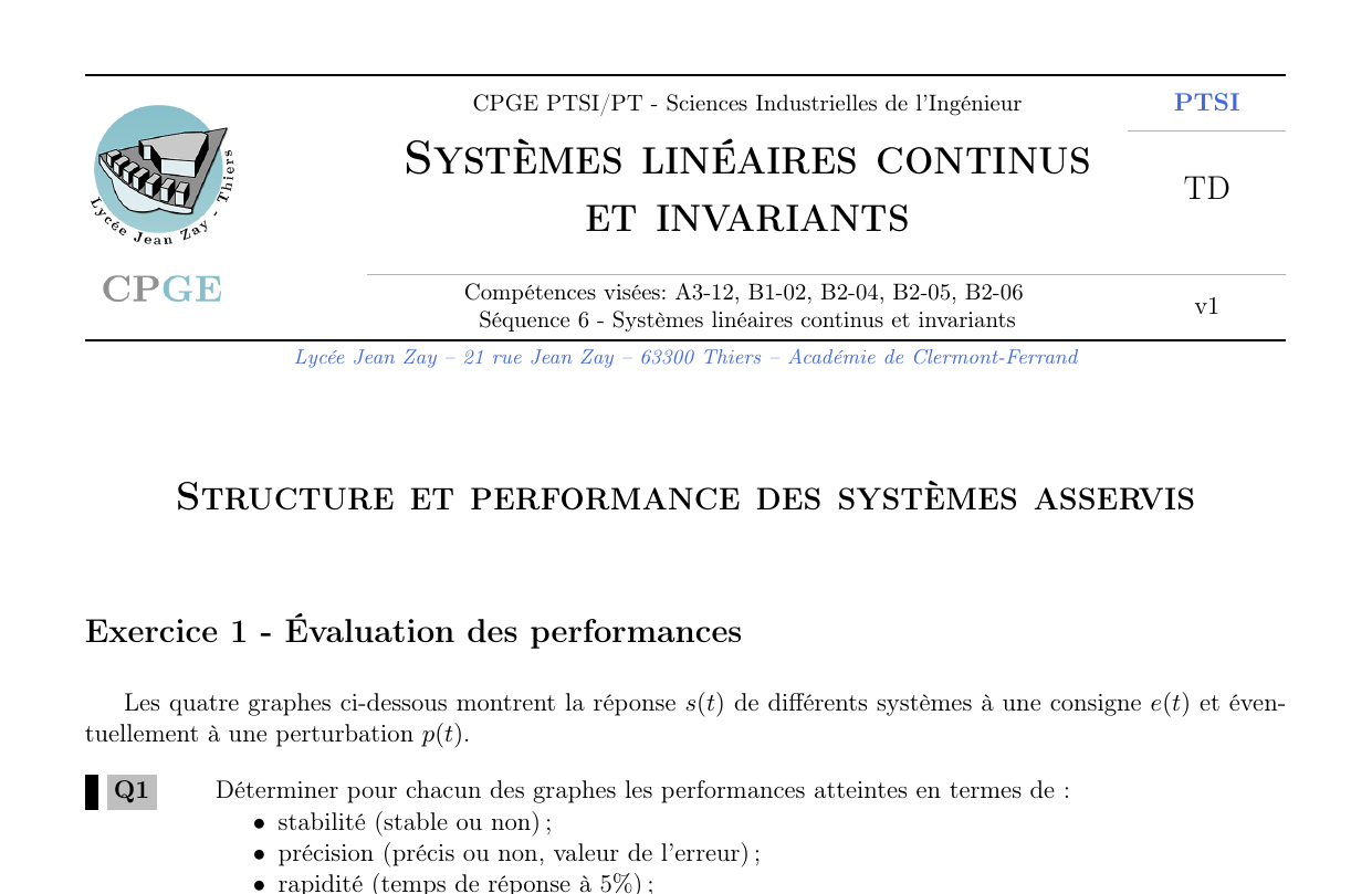 Structure et performance