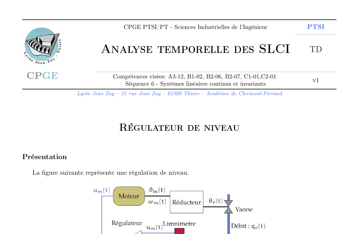 Régulateur de niveau d'eau