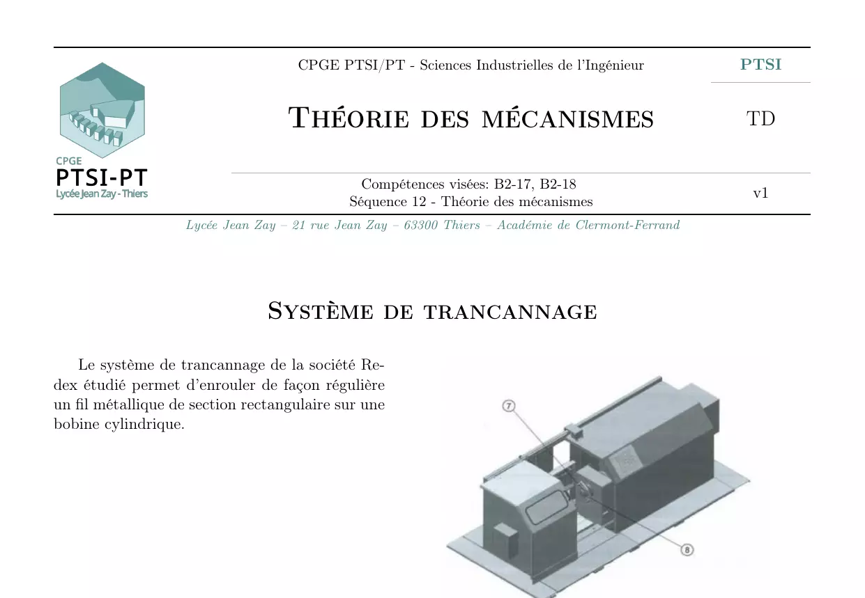 Système de trancannage